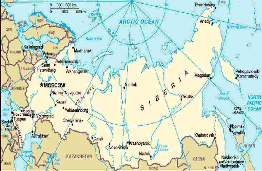 Russlandkarte