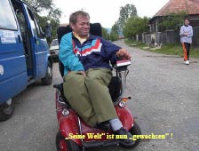 Peter im Rollstuhl